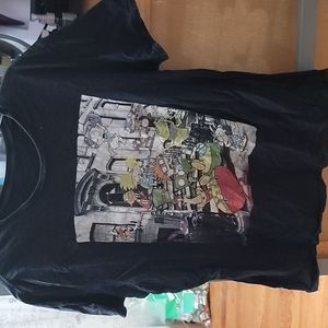 Retro Nickelodeon Nick Toons Tee Hey Arnold! Ren & Stimpy Invader Zim Size L